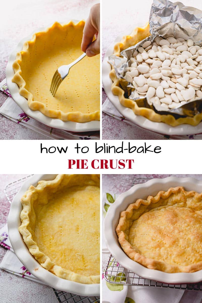 How to blind bake a pie crust step by step photo direction. #homemadepiecrust