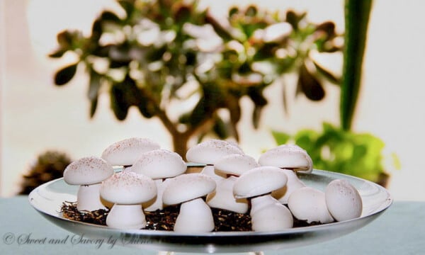 Meringue Mushrooms ~Sweet and Savory by Shinee