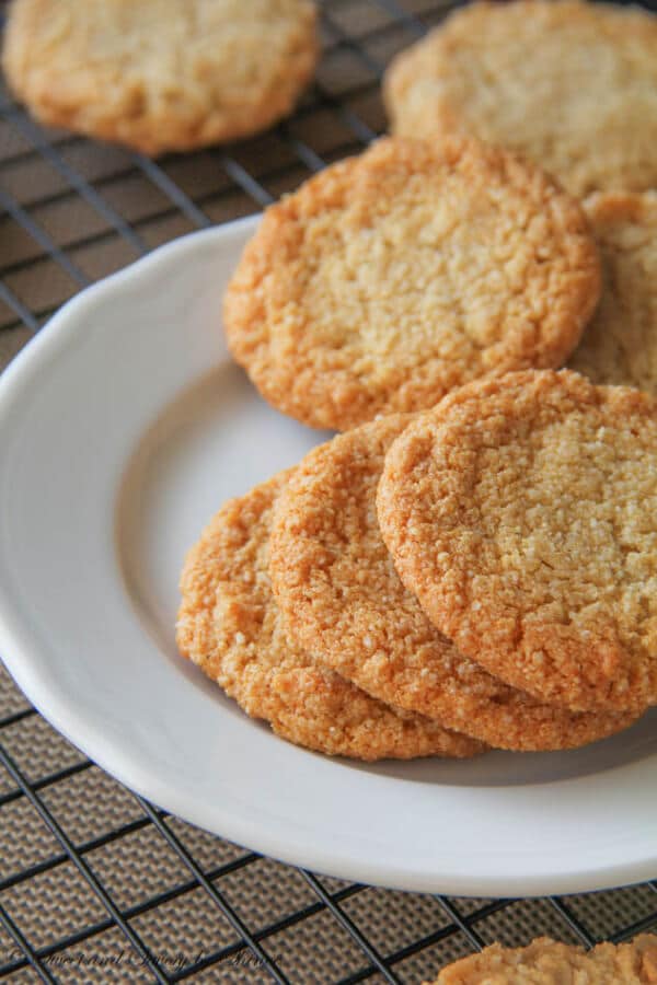 Plain almond cookies. Simple, flavorful and so chewy!