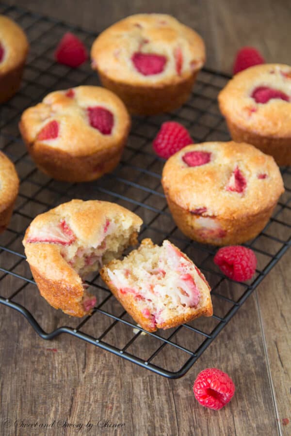 Bursting with juicy fresh berry flavor, these semi-skinny muffins will be one of your favorites right away.