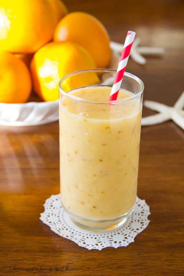 Deliciously refreshing tropical smoothie that will send your mind to a warm beach, no matter where you are.