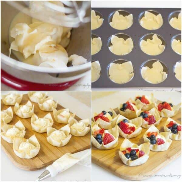 Berry Tartlets- step by step