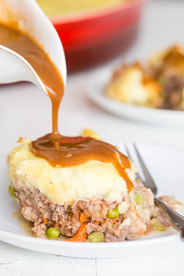 This easy shepherd's pie will hit the spot just right when you're craving stick to your ribs comfort food! Unlike most recipes, you don’t need to pre-cook meat filling. Super easy!