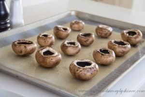 Quinoa Stuffed Mushrooms- Step 3