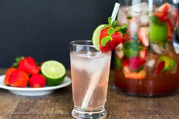 Super easy pitcher of strawberry mojito is perfect for any cocktail party. Refreshing, fun and irresistibly tasty!