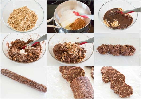 Insanely easy chocolate salami cookies, step by step
