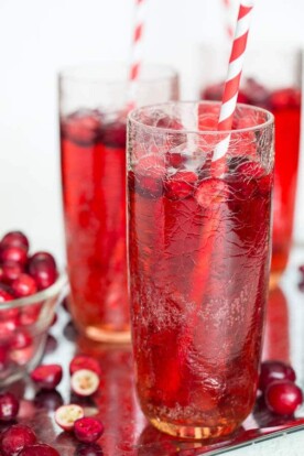 Cranberry Ginger Ale Punch ~Sweet & Savory