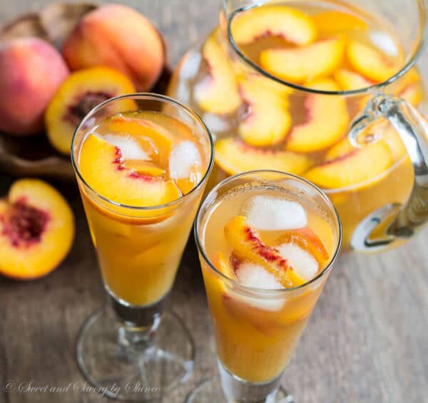 A tall glass of ice-cold peach iced tea is just what you need to quench your thirst on a hot day. Honey sweetened peachy iced tea perfection!