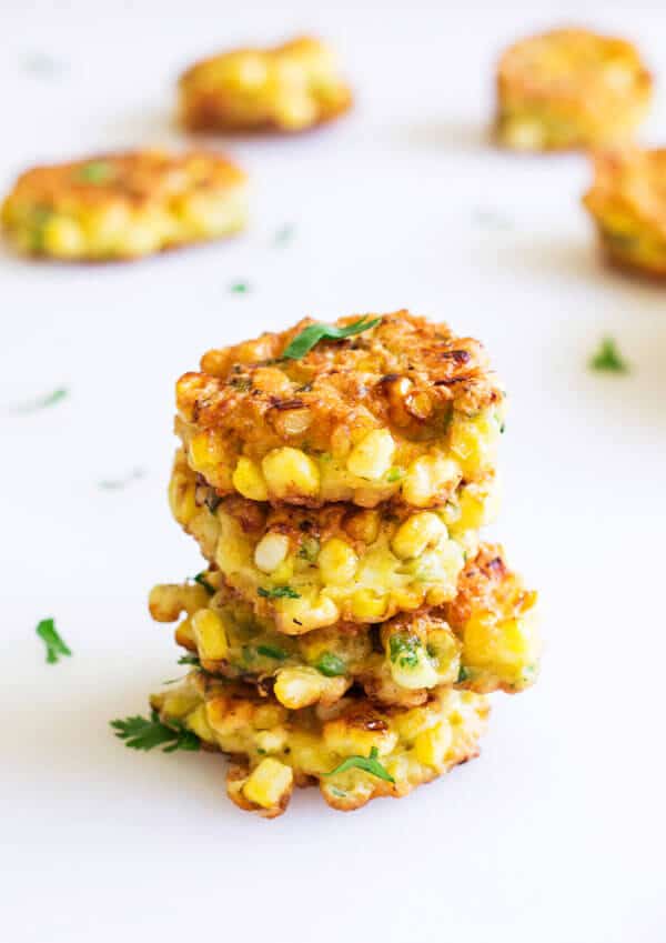 Bursting with crunchy sweet corns in every savory bite, these mini sweet corn fritters are comfort food at its best!