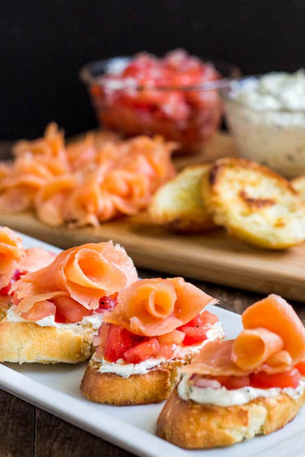 Smoked Salmon Crostini