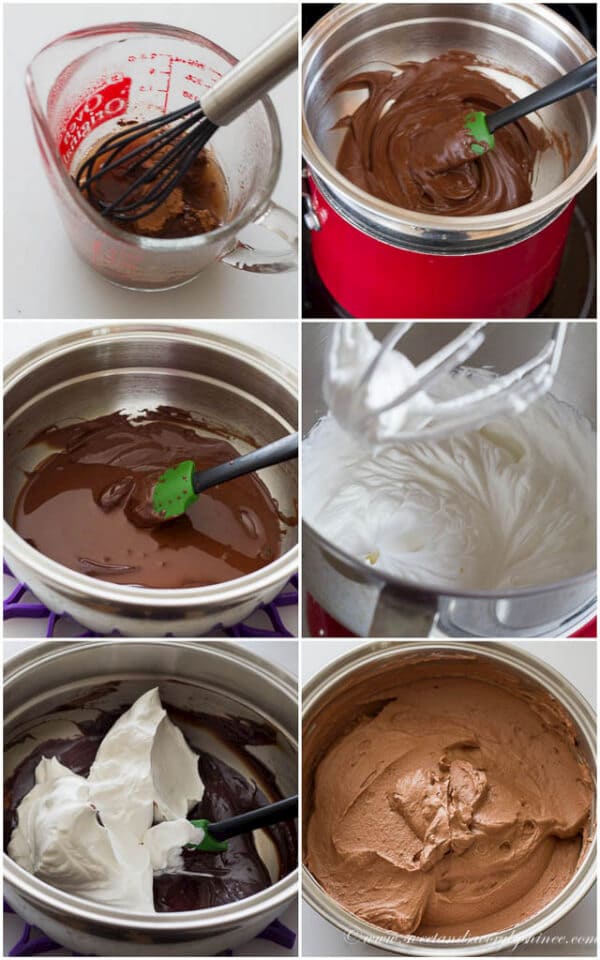 Chocolate Mousse Filling for Crepe Cake