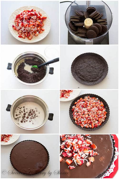 Chocolate Truffle Tart- step-by-step photo recipe
