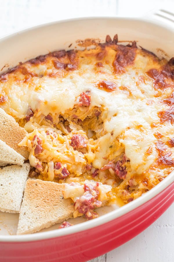 This classic Reuben dip is rich, creamy and incredibly tasty! It's best when shared with a crowd.
