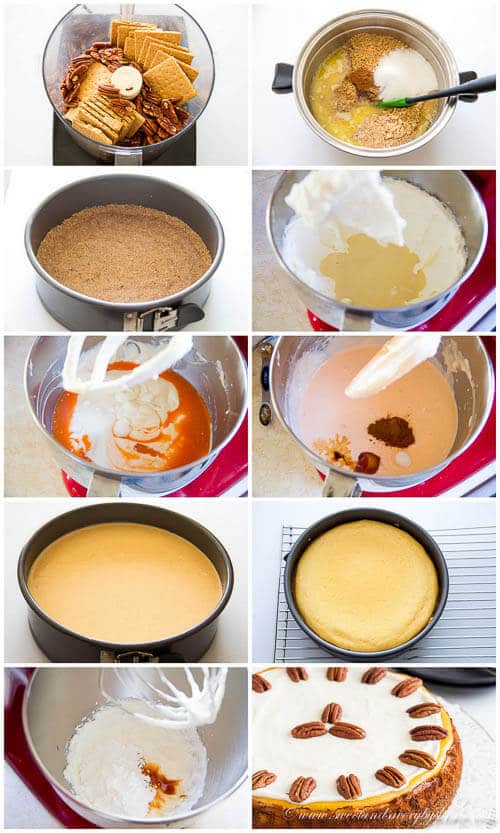 Carrot Cheesecake- step by step photo directions