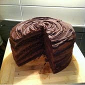 Supreme Chocolate Cake with Chocolate Mousse Cake
