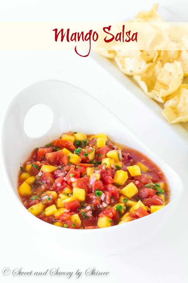 Bursting with delicious summer flavors, this mango salsa comes together in less than 10 minutes with only handful of ingredients!