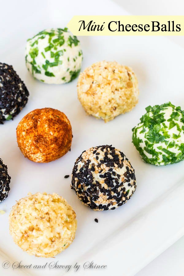 These fun, festive and fabulous mini cheese balls are perfect appetizer to make ahead. Best of all, the single-serve portions make it super easy to serve!