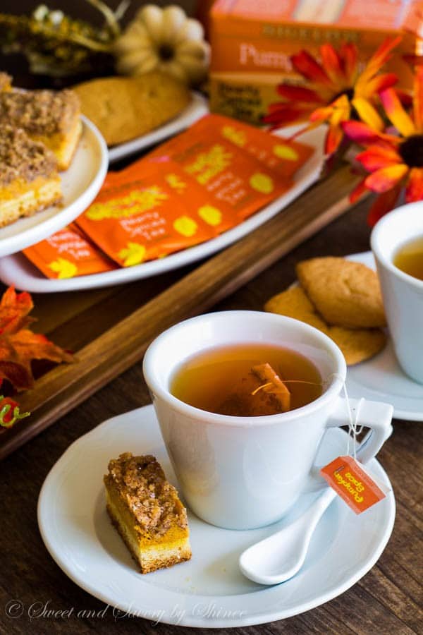 Relax and enjoy a cup of hearty Pumpkin Spice tea on a beautiful fall afternoon. It's time to enjoy the colored trees, all things pumpkin & spices, and of course, good friends.