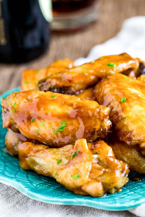 Smeared with sweet & salty homemade honey teriyaki sauce, these crispy baked chicken wings are undeniably one of the best (yet messiest) game-day foods!