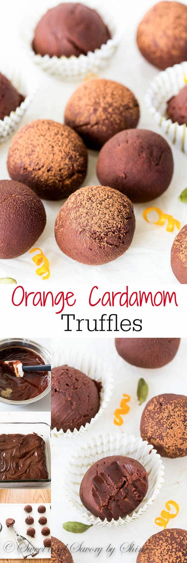 Bursting with unusual, yet delicate flavors, these dark chocolate orange cardamom truffles are smooth-as-silk and simply irresistible. Best of all, it takes minutes to make!!