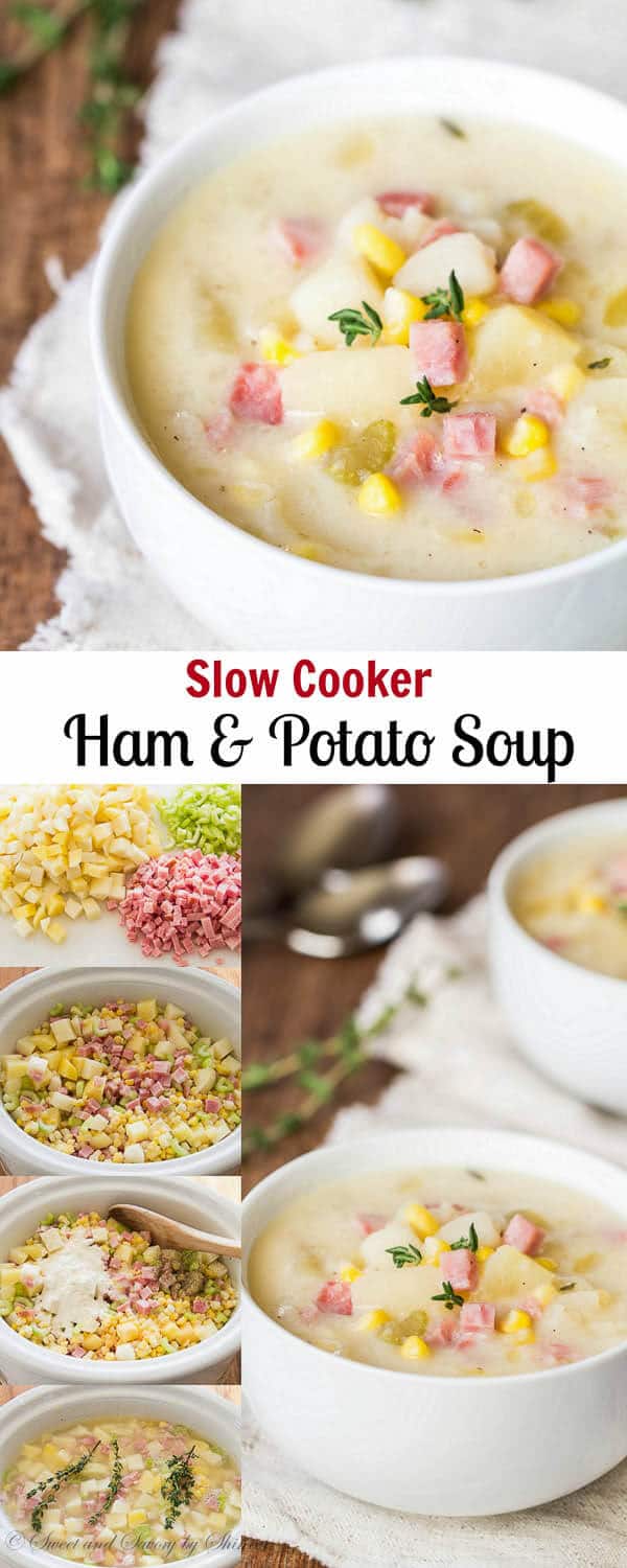 Slow Cooker Ham and Potato Soup