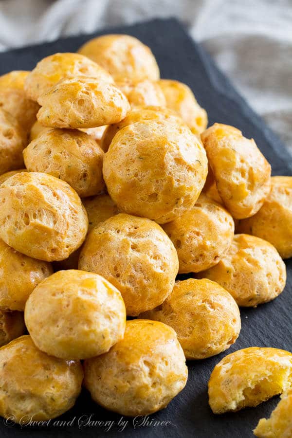 Light and crisp, loaded with aged havarti, these cheese puffs are outrageously addicting! Give them a try.