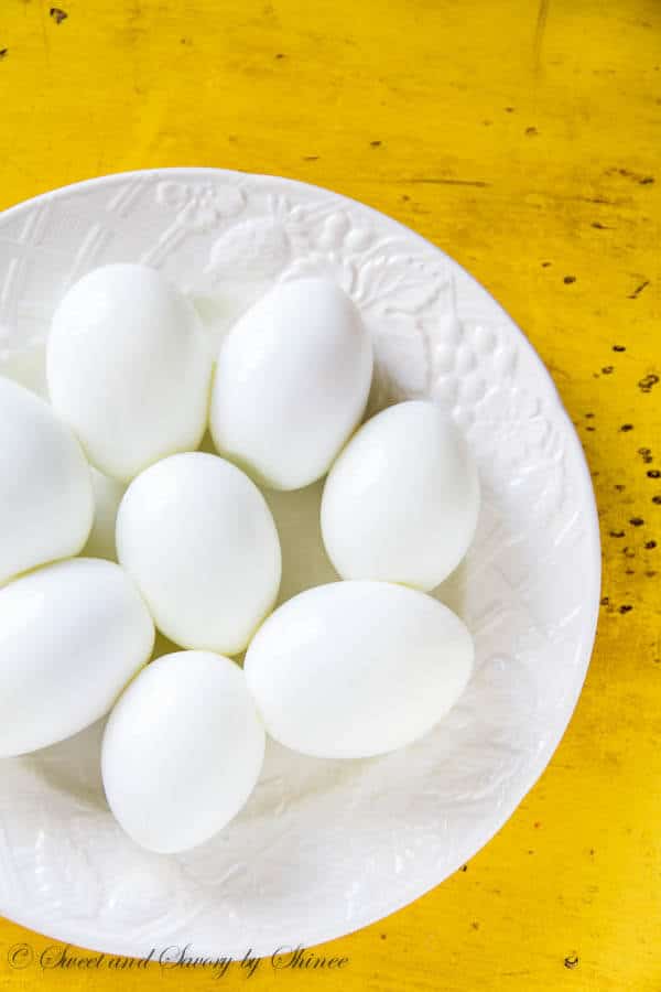 Farm fresh hard boiled eggs- Learn my tip and tricks on how to cook and peel fresh hard boiled eggs.