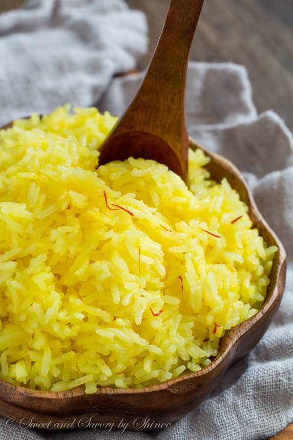 Basmati Rice With Saffron Ahead Of Thyme