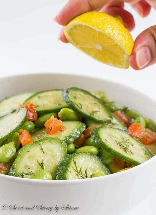 Fresh and flavorful cucumber edamame salad is simple, yet satisfying! It's your must try spring salad.