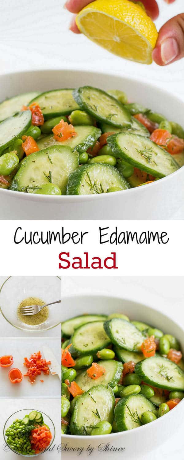Fresh and flavorful cucumber edamame salad is simple, yet satisfying! It's your must try spring salad.