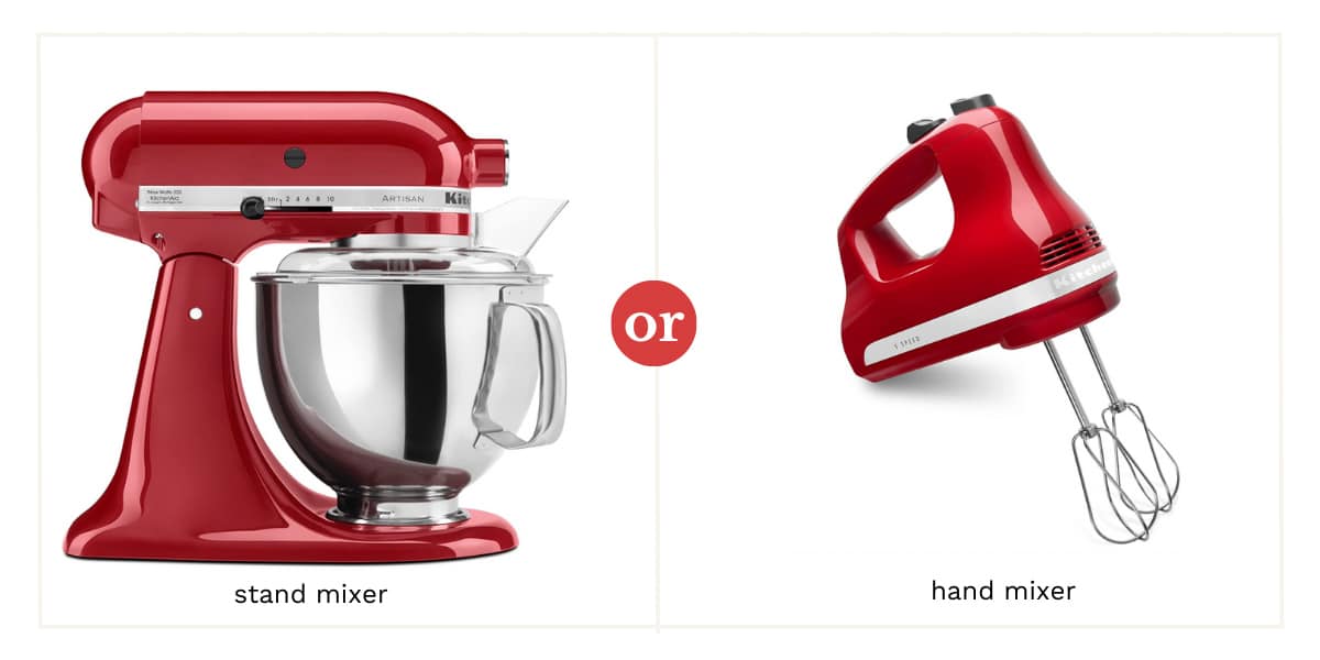 Stand mixer and hand mixer.