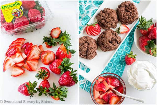 Irresistibly decadent twist on classic strawberry shortcakes! Try these tender and rich chocolate shortcakes filled with juicy strawberries and whipped cream. 