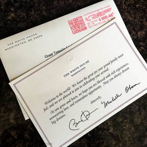 A Letter from The White House