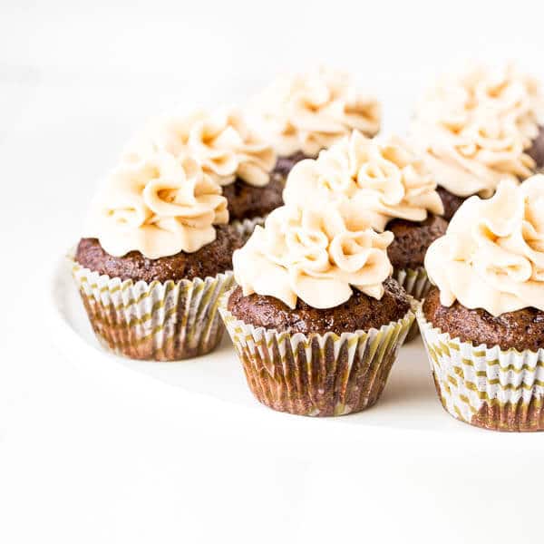 Irresistibly chocolate-y and boozy, these mini Kahlua cupcakes are simply heaven in small bites and a breeze to make. No mixer required!