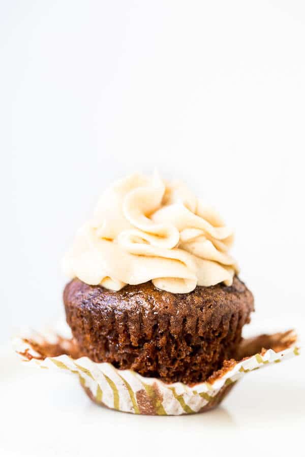 Irresistibly chocolate-y and boozy, these mini Kahlua cupcakes are simply heaven in small bites and a breeze to make. No mixer required!