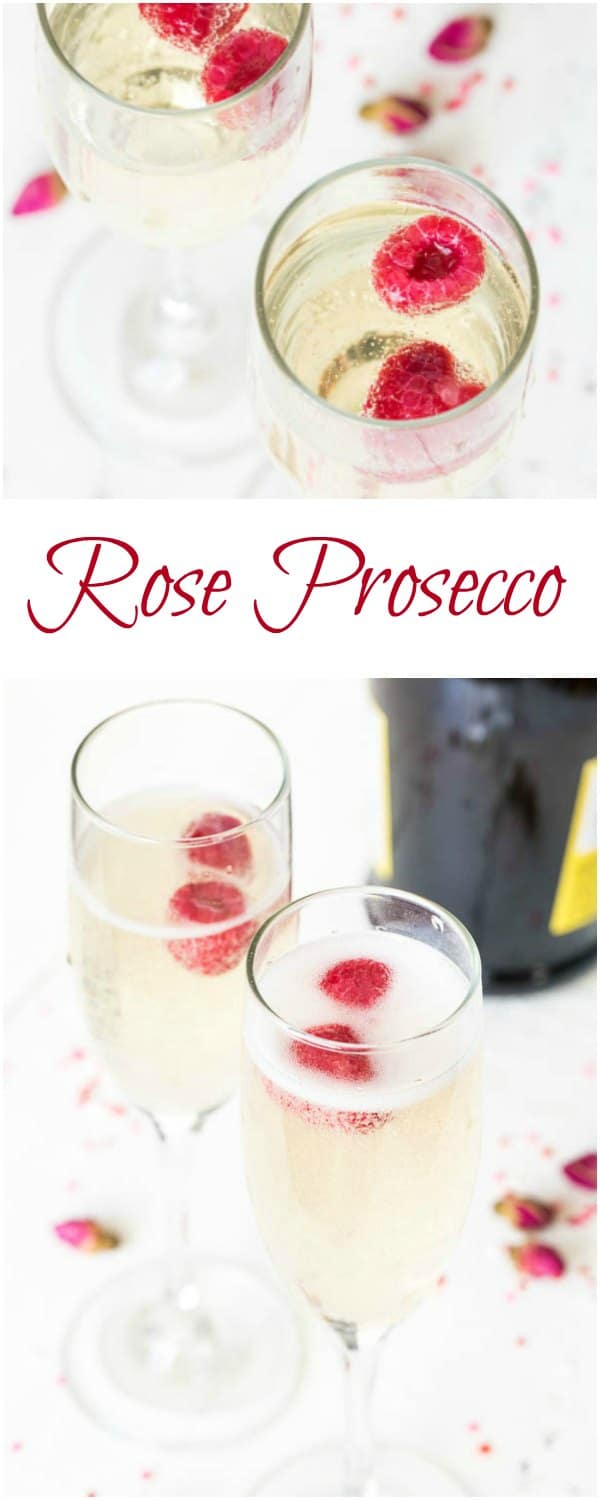 Rose Prosecco, a pleasantly sweet bubbly with delicate floral notes, is an elegant way to start a special dinner with your sweetheart.
