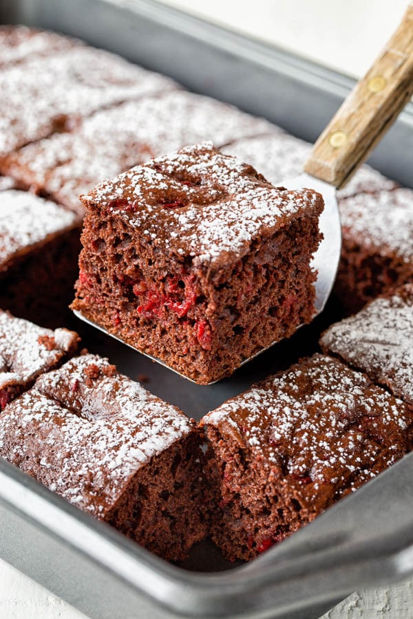 Surprisingly moist and soft, this 3-ingredient chocolate cherry cake is a crowd-pleaser. You'd be amazed how easy it is to make it too!