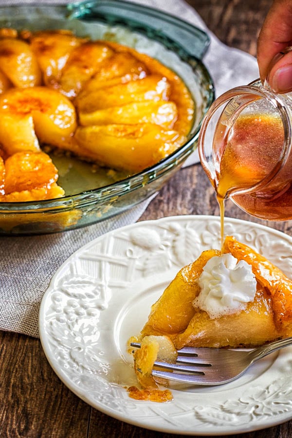 Treat yourself with this heavenly pear tarte tatin, rustic french pear pie. Unbelievably delicious fall dessert that is so easy to make.