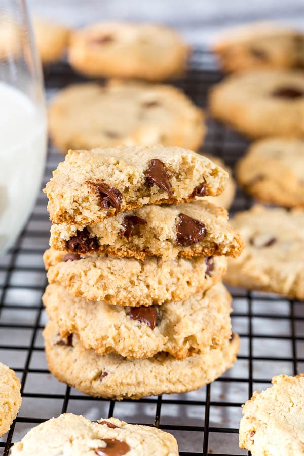 These gluten free, dairy free, egg free almond cookies are chewy and delicious. So much flavor in every bite, you won't believe how good they are! Plus, these paleo cookies are unbelievably easy to make.