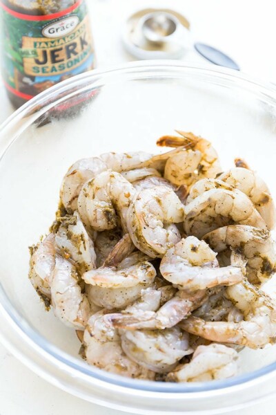 Jamaican Jerk Shrimp Skewers ~Sweet & Savory
