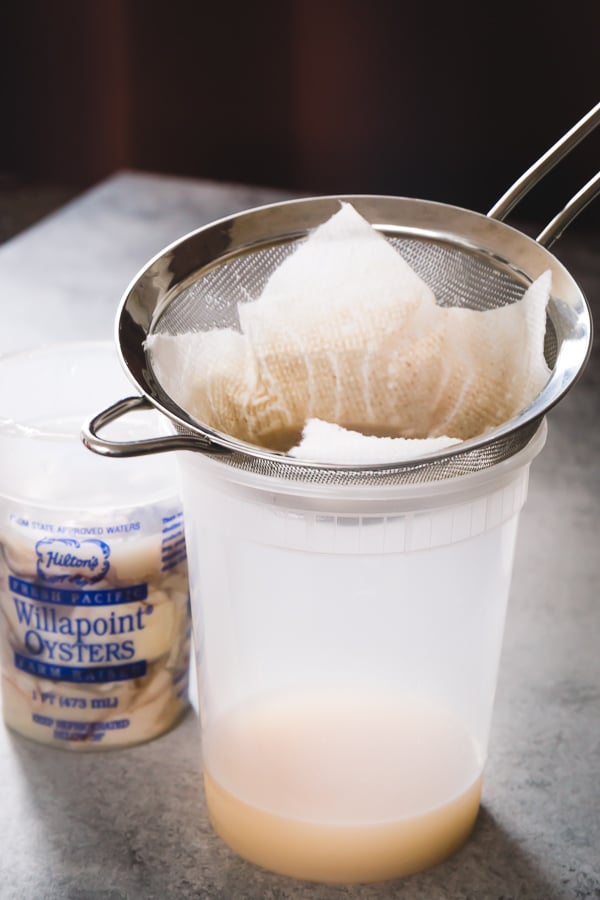 Every great oyster stew starts with great oysters. This jarred oyster is our favorite. Here's how I prepare it for the stew.