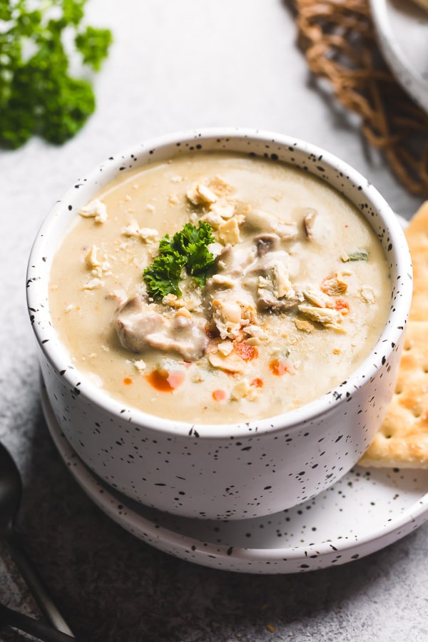 Don’t be fooled by the simplicity of this recipe, this family favorite oyster stew is the best I’ve ever had! Unlike many oyster stew recipes, ours call for a little bit of potato, which makes this stew stick to your ribs satisfying without diluting the delicate oyster taste.
