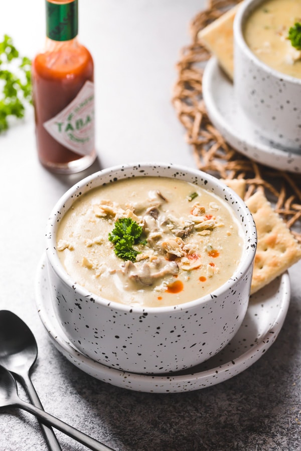 This oyster stew may seem simple, but it's so rich and filling (thanks to potatoes) laced with delicate oyster flavors in every bite! It's always a hit in our family!