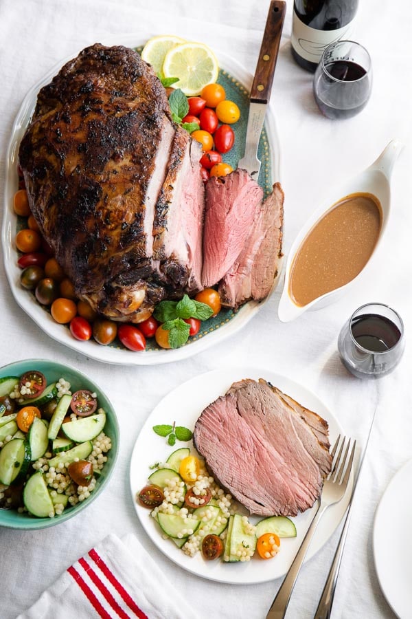 Roasting a whole leg of lamb may seem intimidating, but it shouldn't! It's quite simple to cook perfectly delicious and impressive roast leg of lamb. Let me walk you through the entire process, step by step. #legoflamb #lamb #lambroast