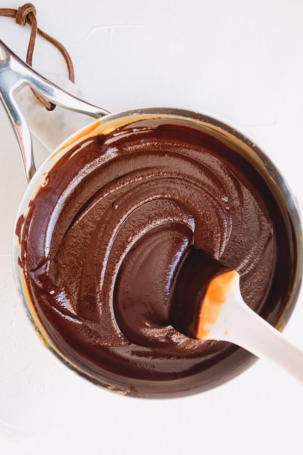 Rich and decadent, this chocolate caramel sauce is unbelievably easy to make. #chocolatecaramelsauce #chocolatesauce #caramelsauce