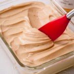 Seriously, nothing beats light and fluffy salted caramel buttercream frosting!! Incredibly easy to make with just 3 ingredients, it’s going to be your favorite buttercream frosting of all times. #caramelbuttercream #saltedcaramelbuttercream #buttercreamfrosting