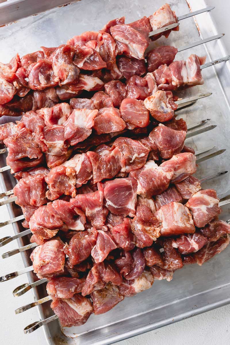 How to prepare pork for grilling pork kebabs. #cookingtips #grilledporkkebabs