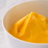 French buttercream in a bowl.