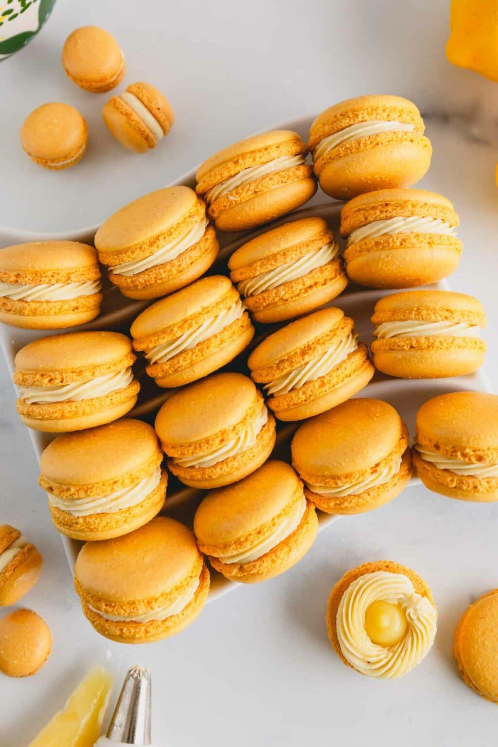 Easy Lemon Macarons StepbyStep Recipe Sweet & Savory