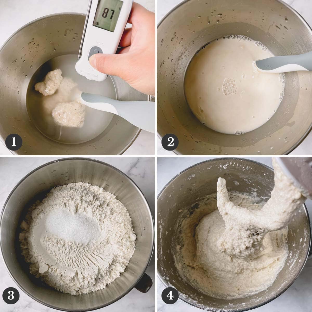 how to knead sourdough bread with a mixer